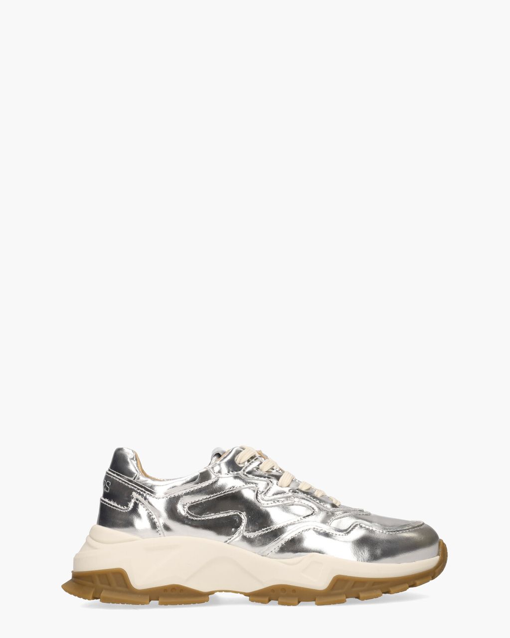 DWRS Label Chester Zilver Damessneakers