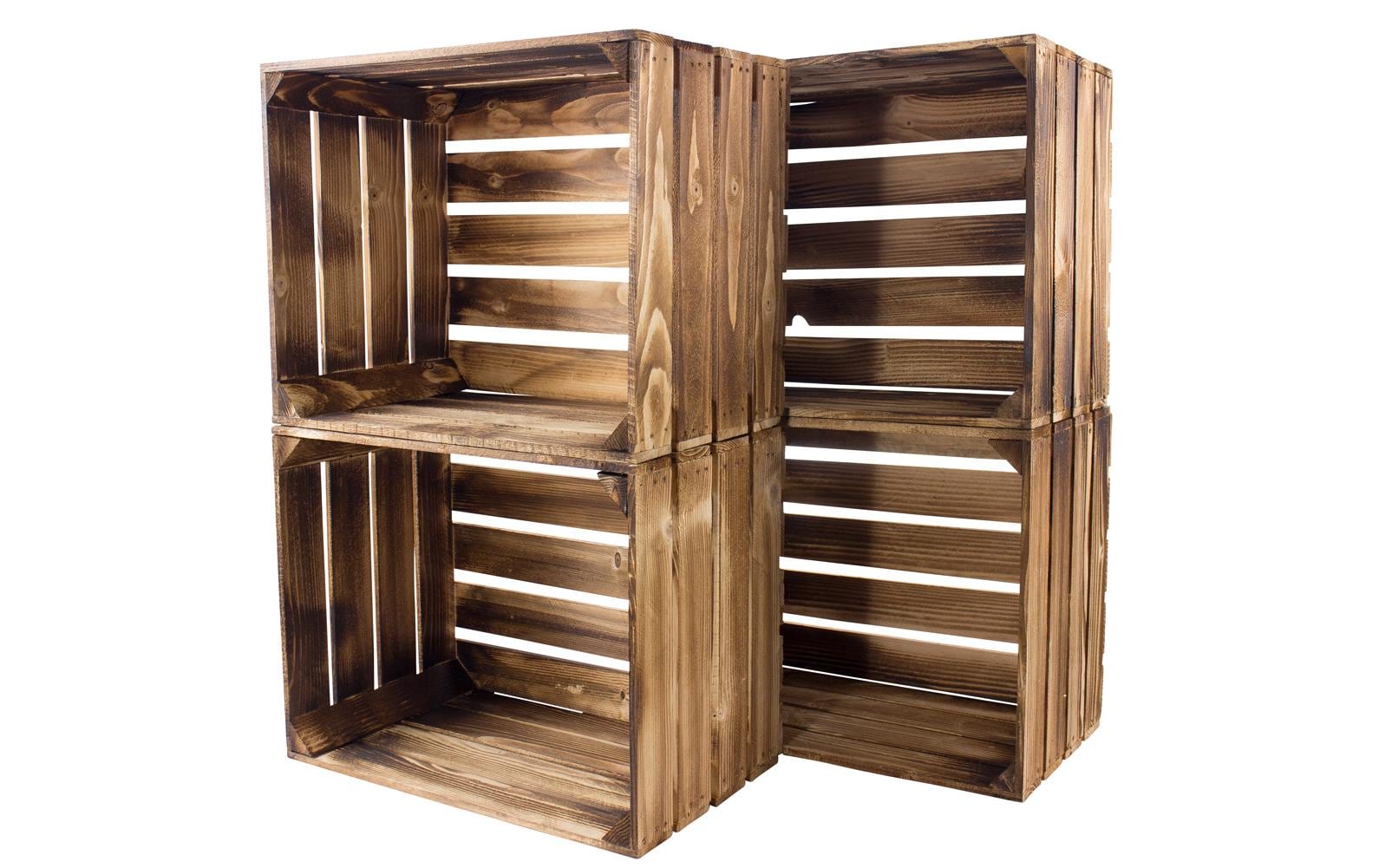 Holzharasse Vintage geflammt 40 x 50 cmObstharasse Vintage