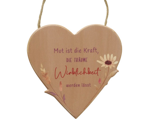 Decoratieve hanger Kornelia Hart 15x15 cm assorti