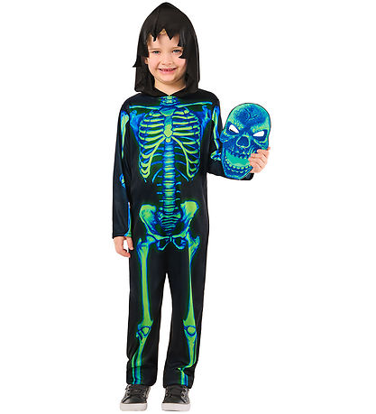 Rubies Kostüm - Neon Green Skeleton