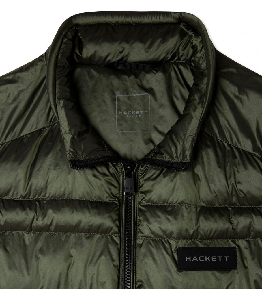 Colete verde Hackett HS Feather Gilet