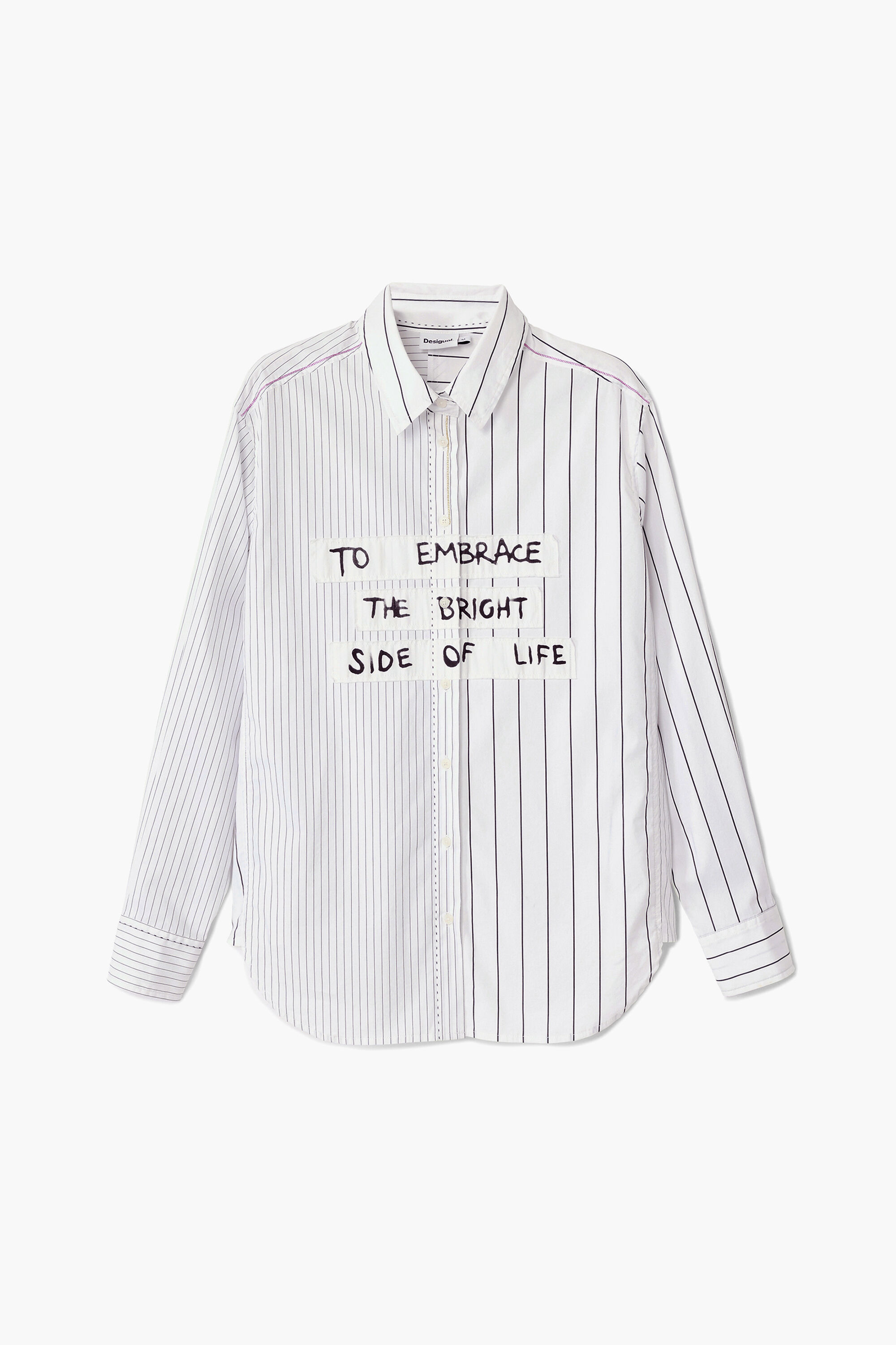 Frase da camisa listrada