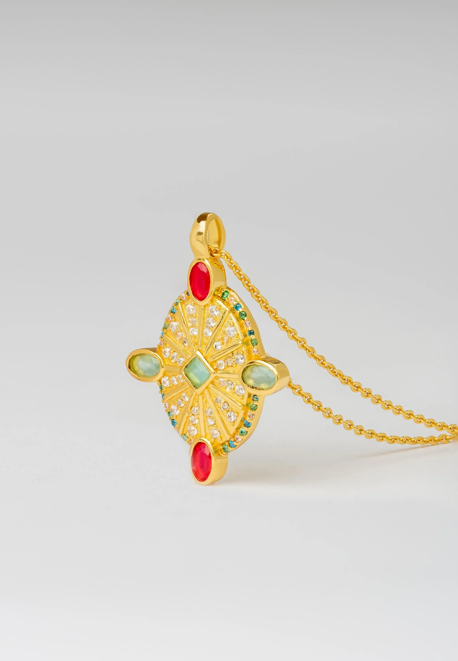 ODEON - Collier médaille | Multicolore