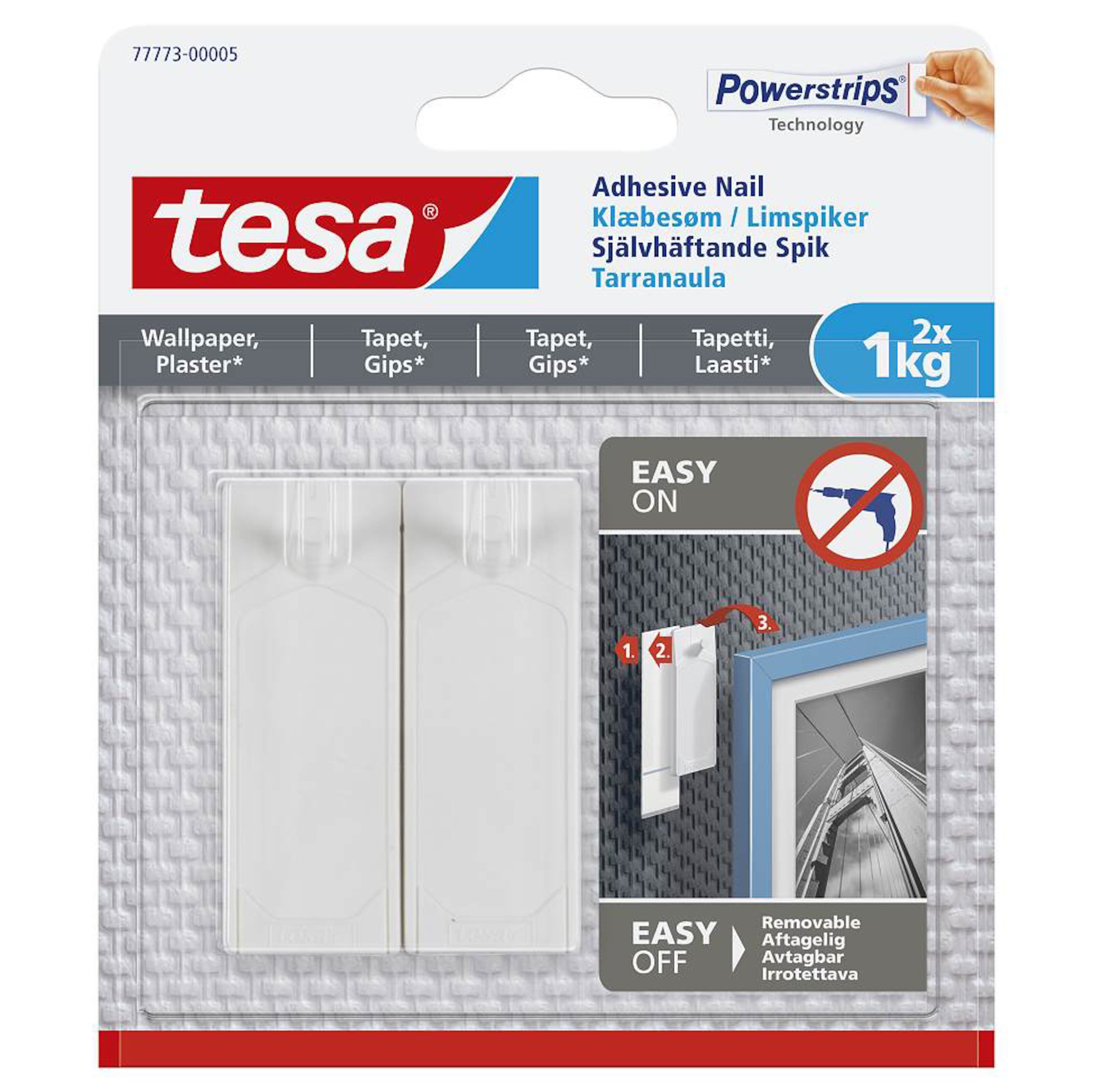 Tesa Limspiker for tapet og gips 1 kg 2-pk.