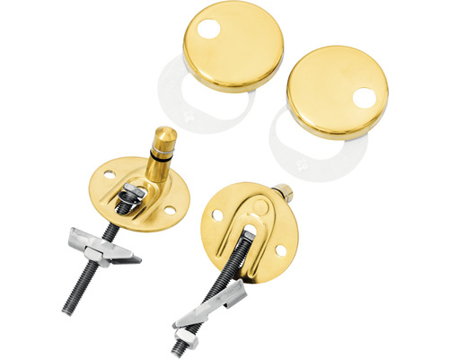 REIKA toiletzitting Mino, matzwart, gepolijste gouden scharnieren, met soft-close mechanisme en Quick&Clean.