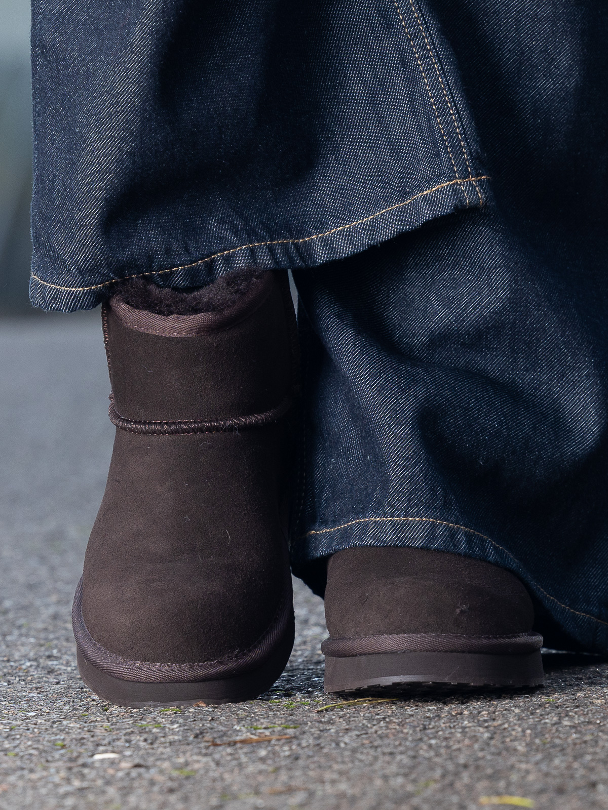 Nadigo Sheepskin Mid Dark Brown - Trapes Sko