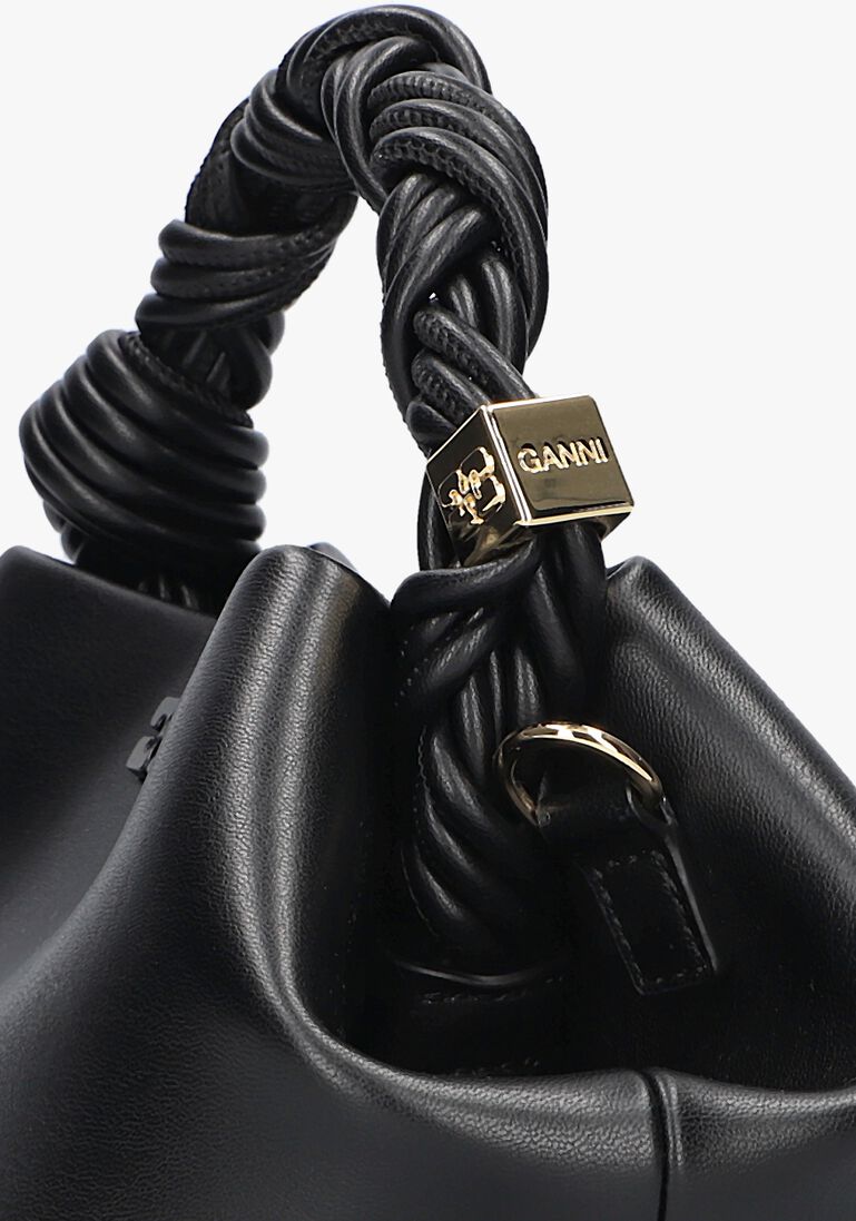 zwarte ganni handtas ganni bou bag small