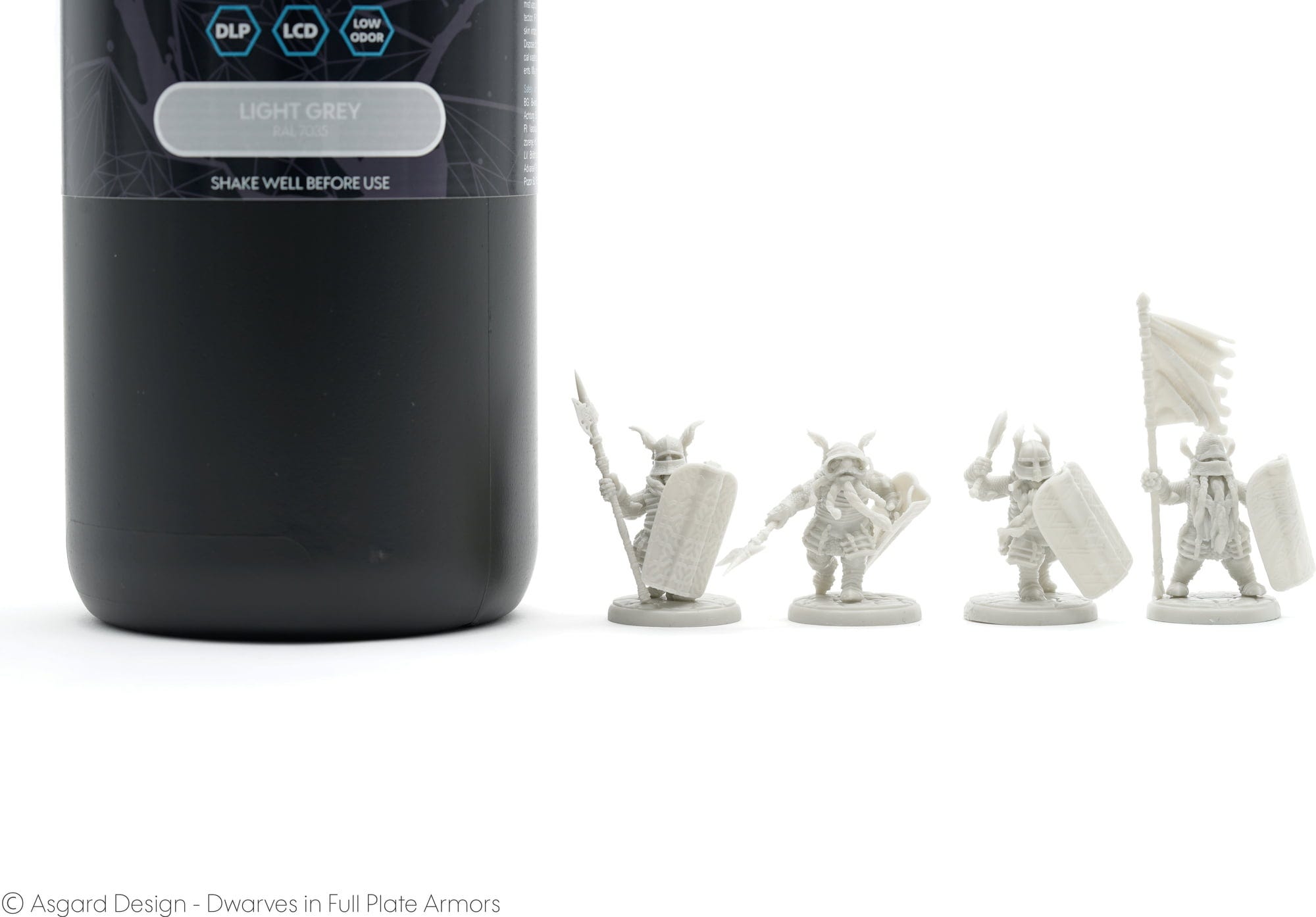 3DJAKE  8K High-Detail Resin Lichtgrau, 1.000 g    Resin speziell für Miniaturdrucke