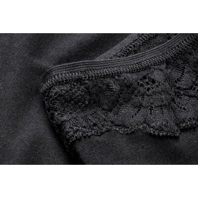 Damen-Jazzpants mit Spitze, Schwarz