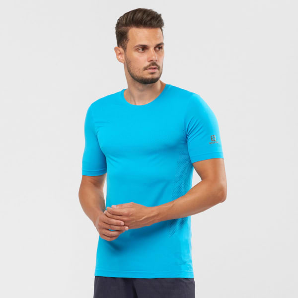 T-shirt trail SALOMON SENSE SEAMLESS TEE M HAWAIIAN OCEAN