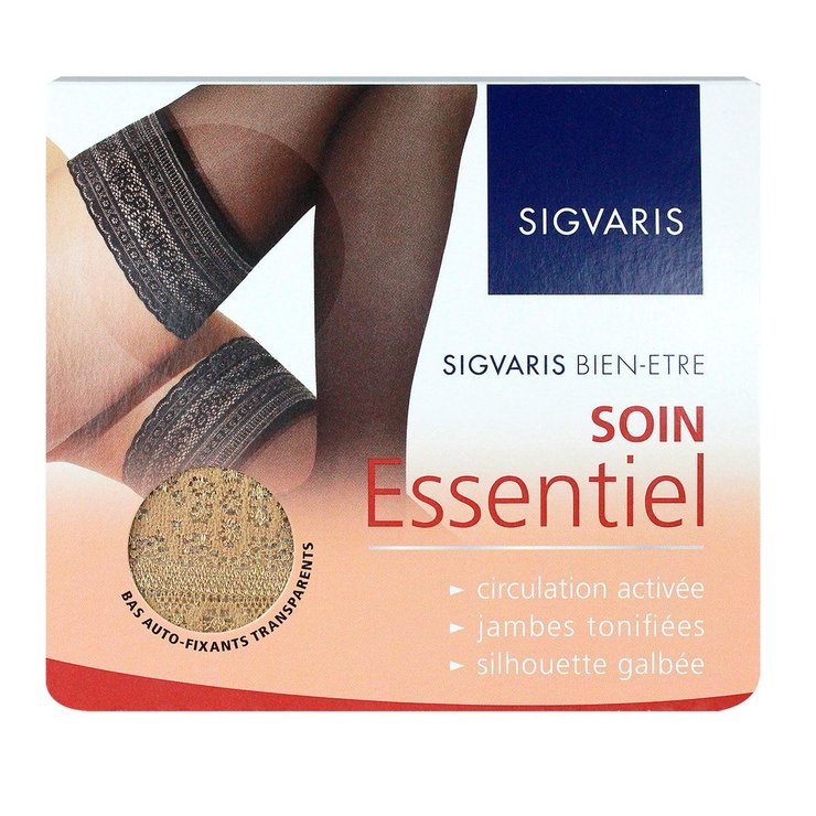 Bas auto-fixants transparents (Candi long taille 2)