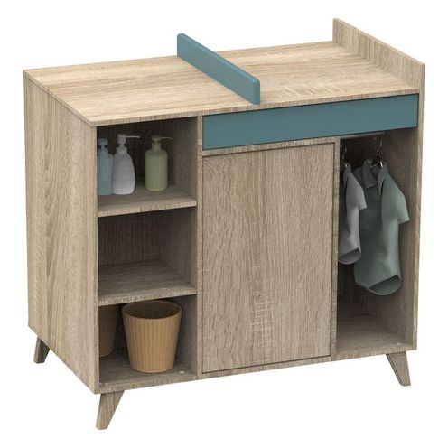 Chambre DUO Lit 70x140 Commode NOVA Argile - SAUTHON
