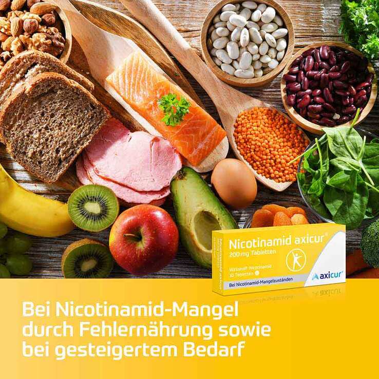 Nicotinamid axicur® 200 mg Tabletten, 10 St