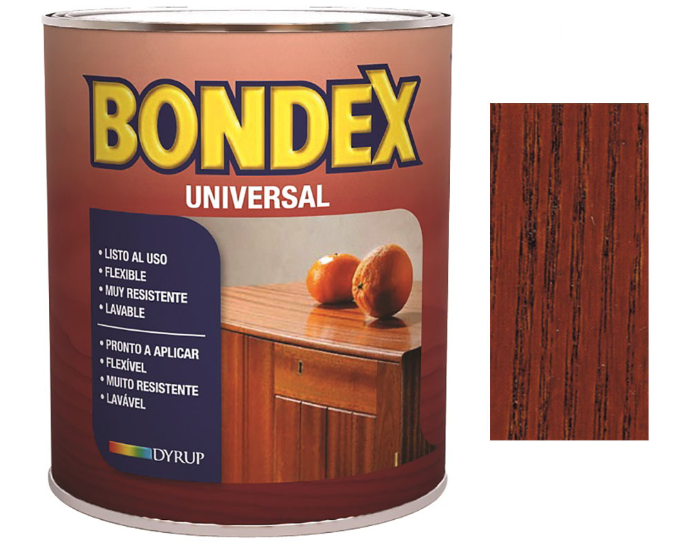 VERNIZ BONDEX UNIVERSAL ACETINADO CARVALHO ESCURO 0.375L