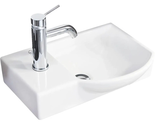 FACKELMANN Meubelwastafel A-Vero Rechts 45 cm Wit