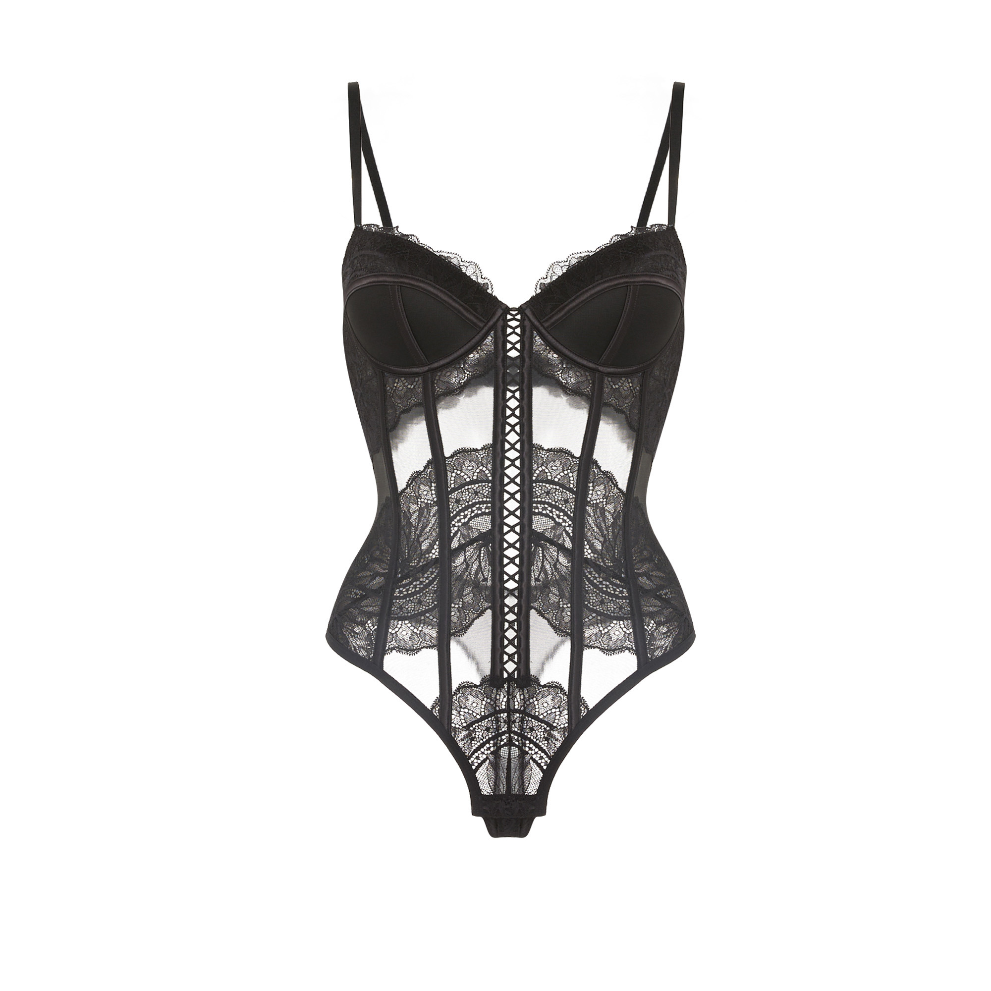 Body push-up en dentelle