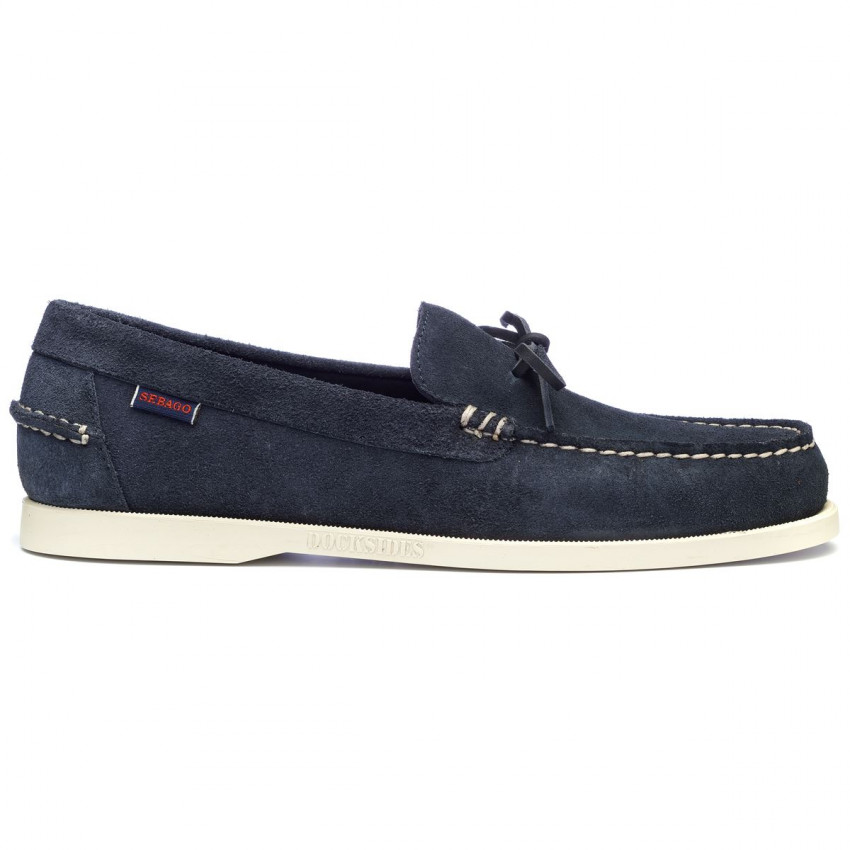DOCKSIDES SCHOODIC BEAT OUT Blue Navy-Mocassins pour homme en cuir suede