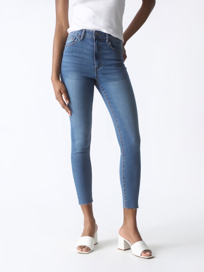 Calça jeans skinny de cintura alta - Ocean