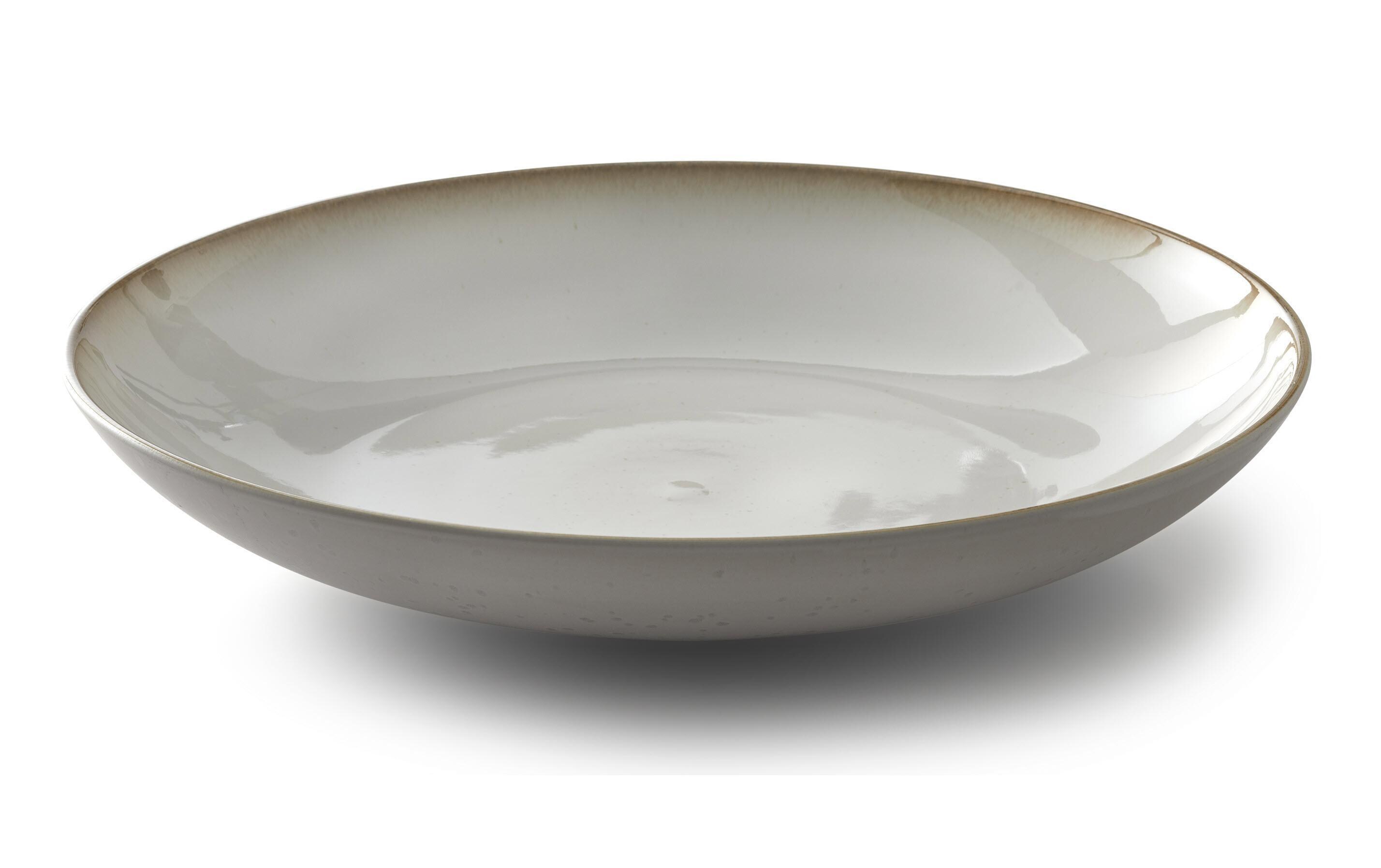 Schale 40 cm, 1 Stück, Beige/CrèmeServierplatte