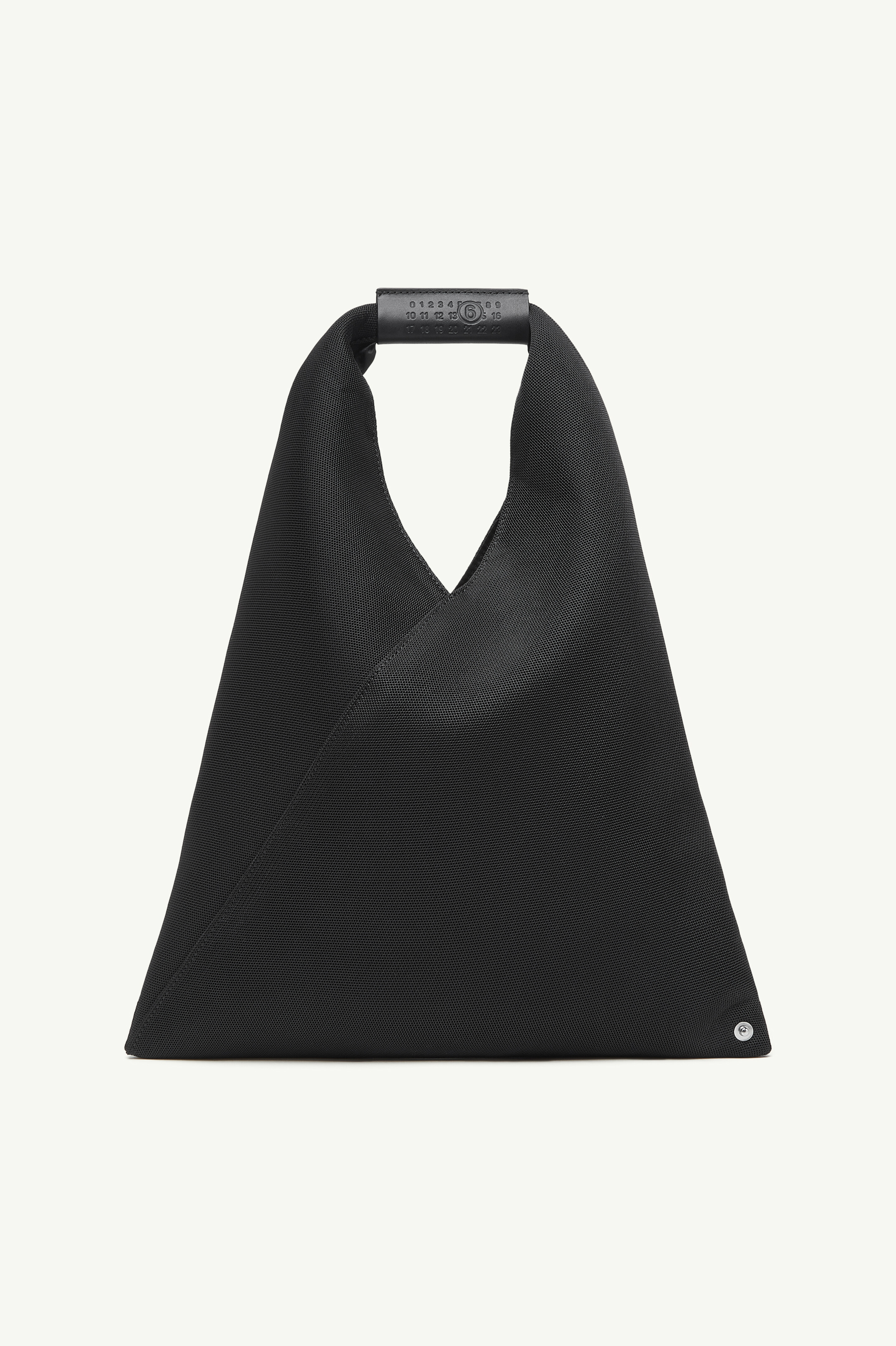 Sac Hobo Japanese classic small en cuir pour femme | MM6 Noir