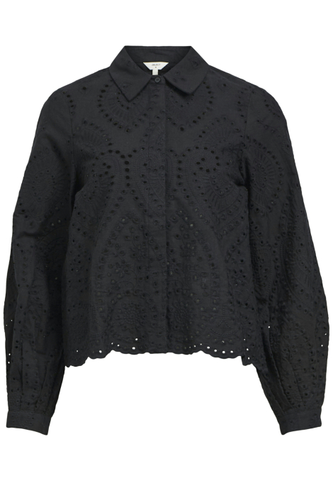 Object zwarte dames blouse
