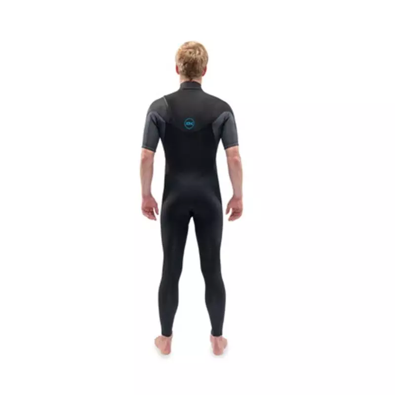 Combinaison intégrale DAKINE Quantum Chest Zip S/S 2/2 Black/Grey