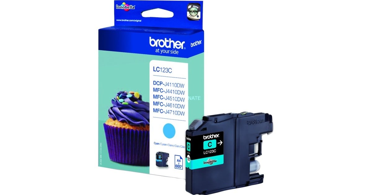 BrotherInkt LC-123C  (Cyaan, Retail)