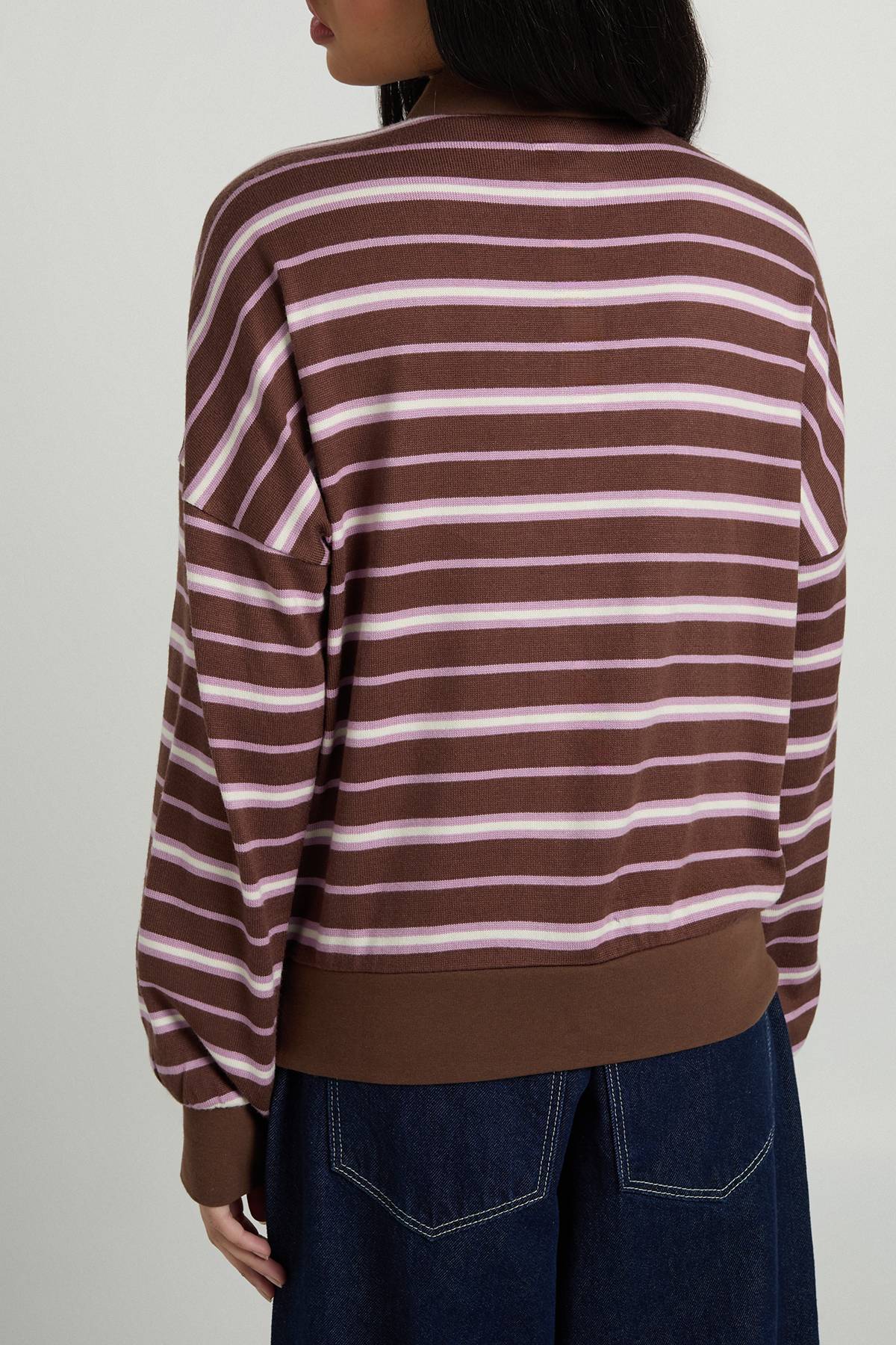boohoo Polo Rugby Tricoté à Rayures