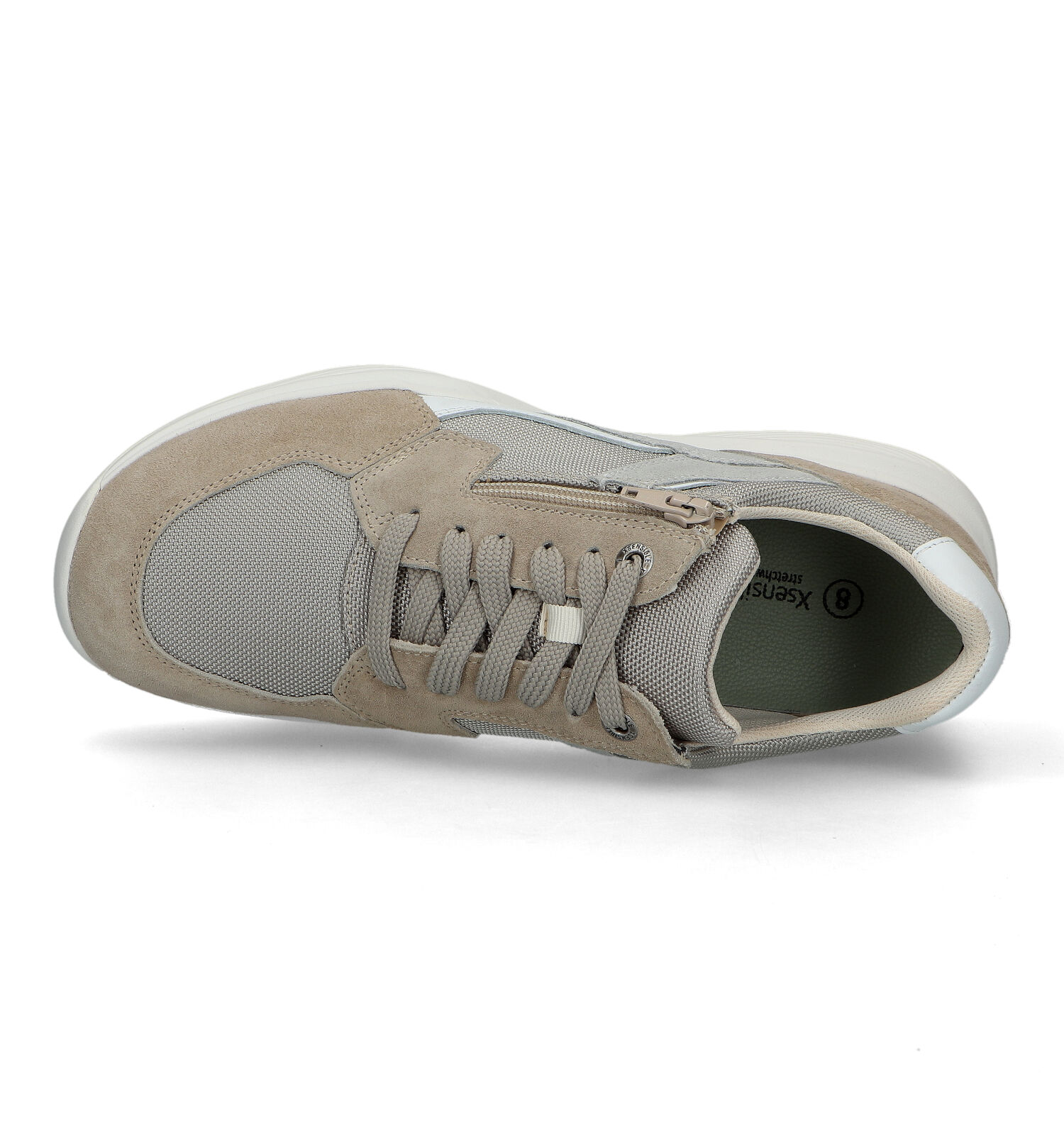 Veterschoenen beige