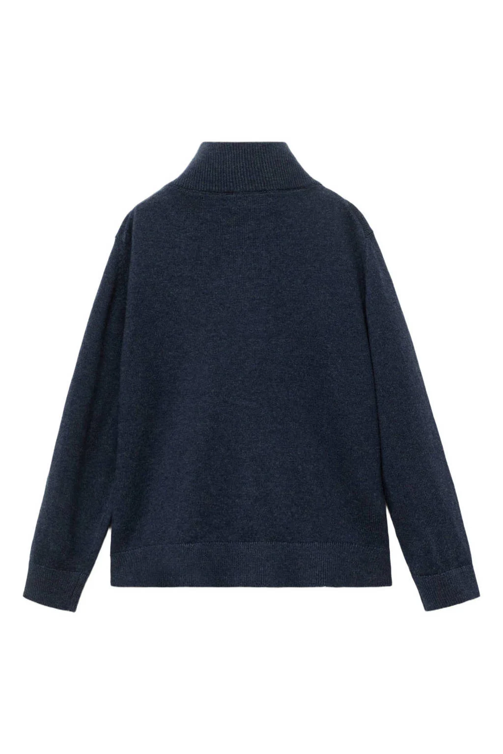 Mango Kids vest marine fijn gebreid