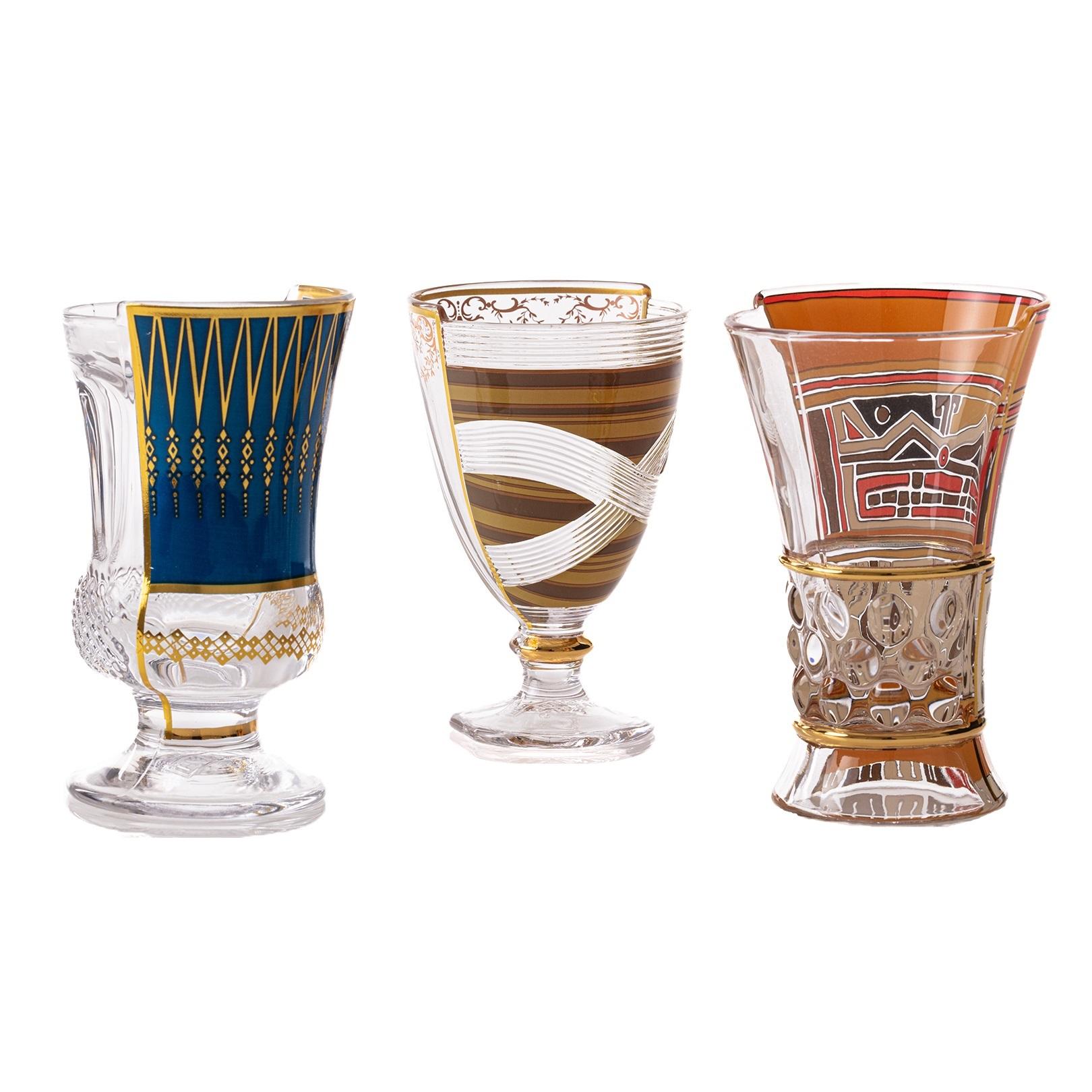 Hybrid glas set van 3 Pannotia