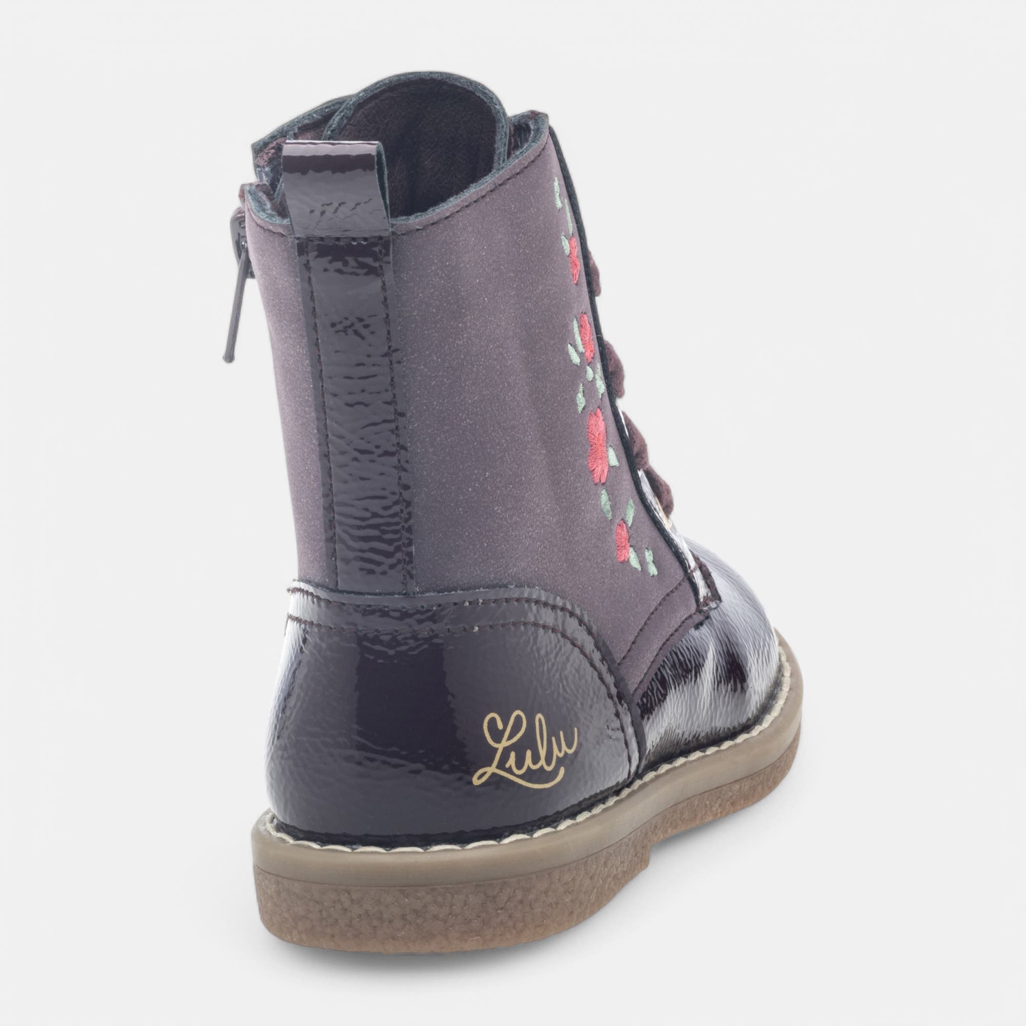 Boots Fille bordeaux
