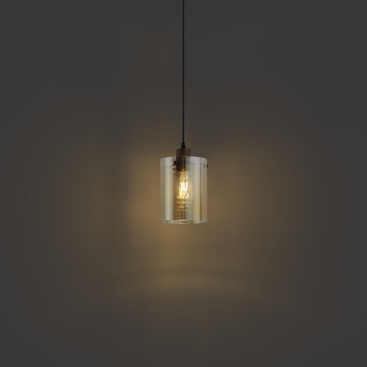 Moderne spot donker brons met amber glas voor railsysteem 1-fase - Iconic Dome