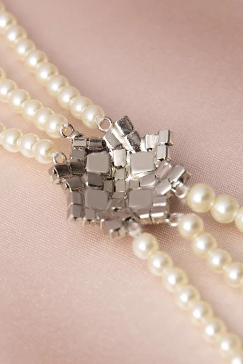 Lovely Parijs parels kristal ketting