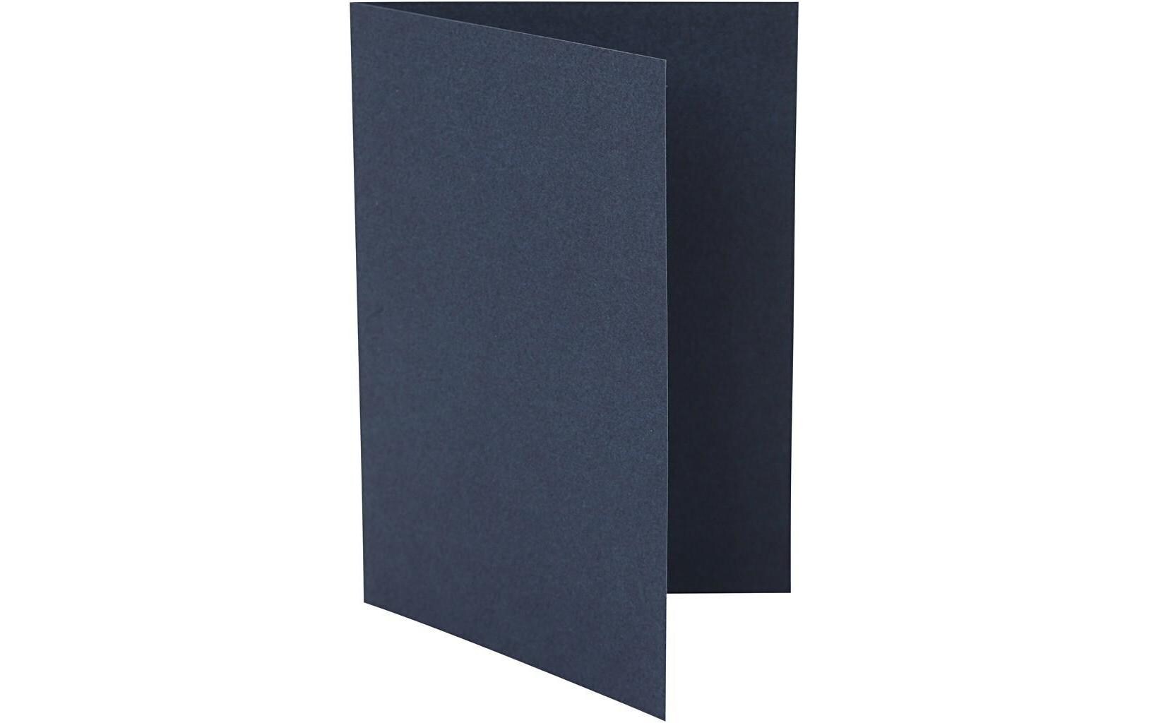 Blankokarte 10.5 x 15 cm ohne Couvert, BlauKarten, 220 g/m²