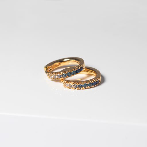 Sif Jakobs Jewellery Ellera Medio Øreringe, Guld/Blå