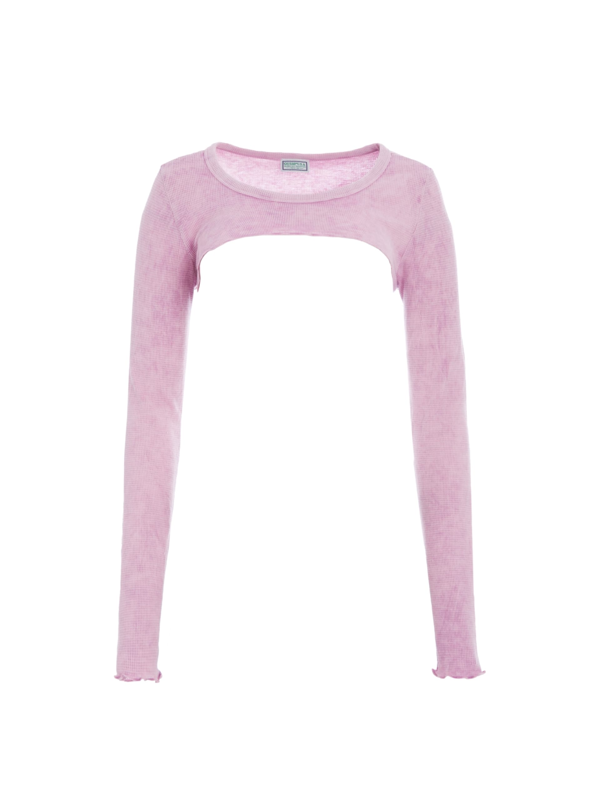 Top cropped de waffle envelhecido