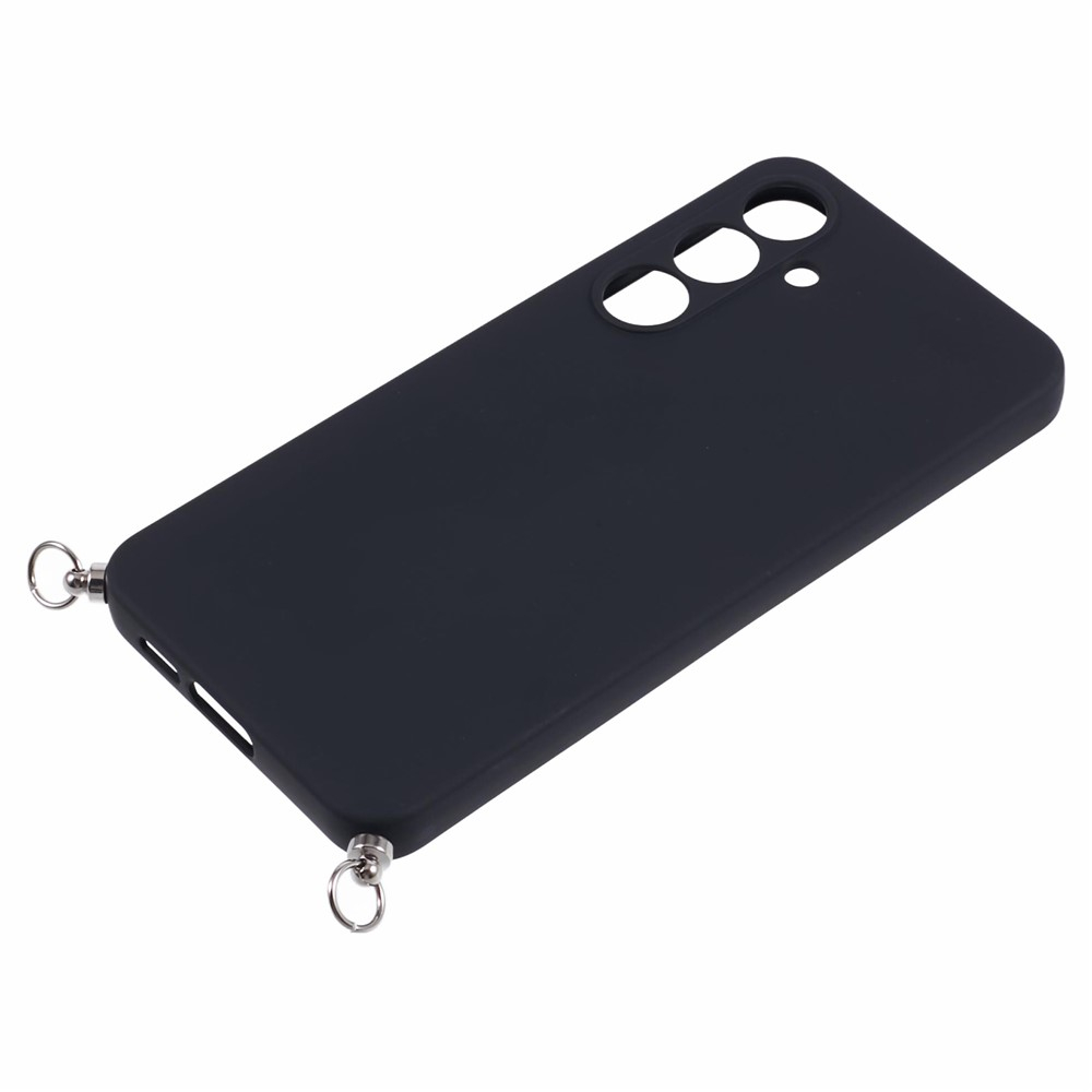 Samsung Galaxy A17 Necklace Gummi Case Hülle   Handykette (70cm) - Schwarz