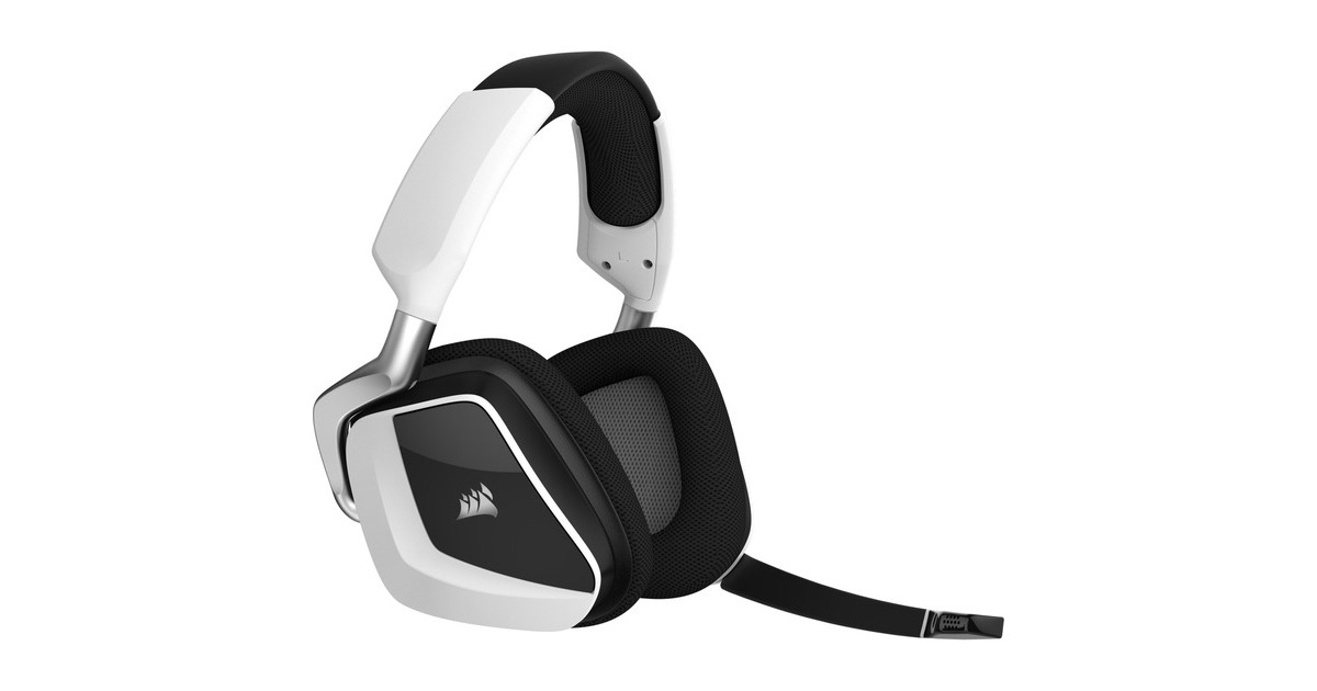 CorsairVOID RGB ELITE Wireless over-ear gaming headset  (Wit/zwart, RGB verlichting)