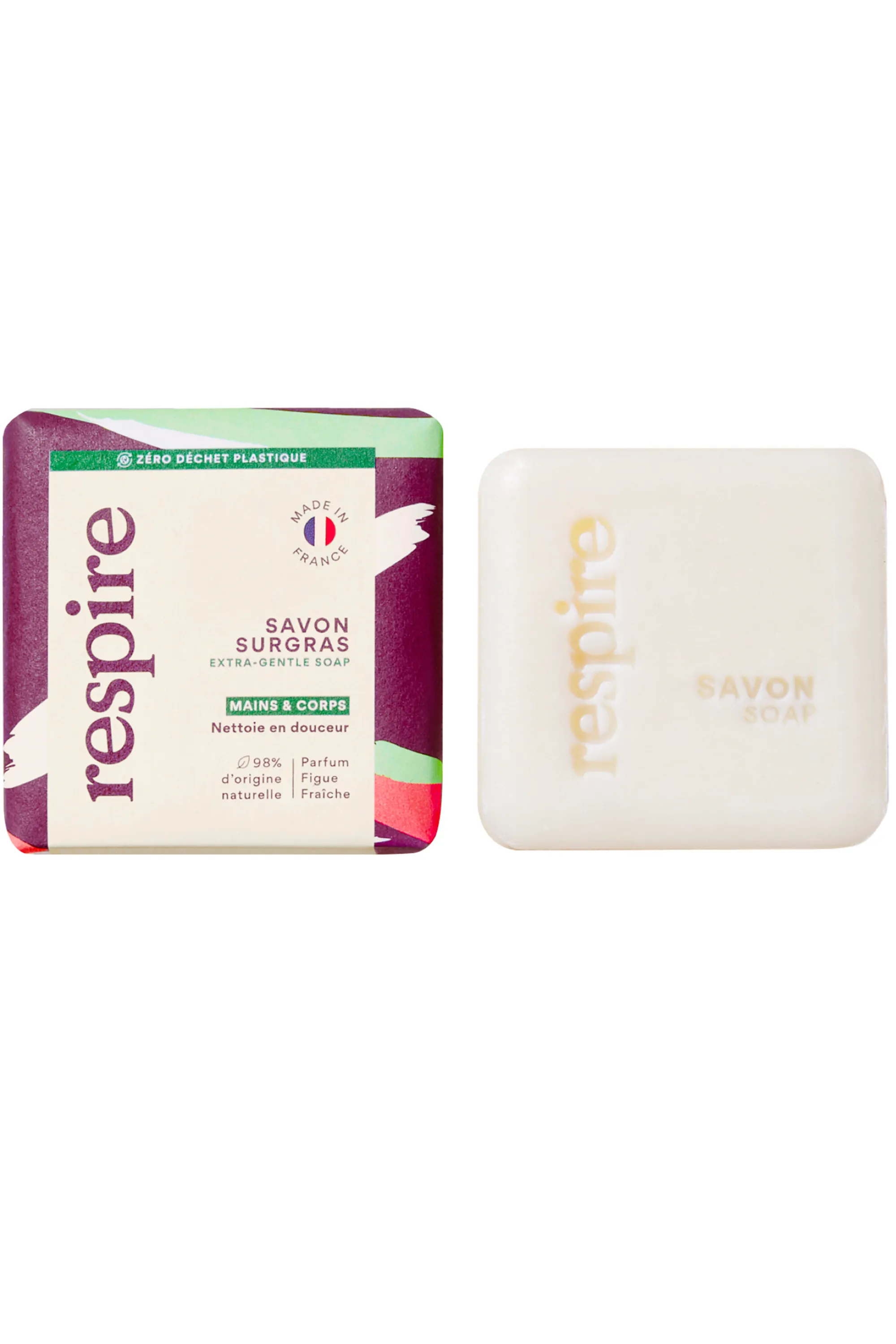 Respire Savon surgras figue fraîche-100 g