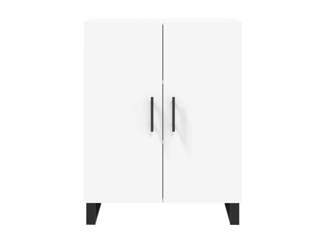 Buffet haut Blanc 69,5x34x180 cm Bois d'ingénierie