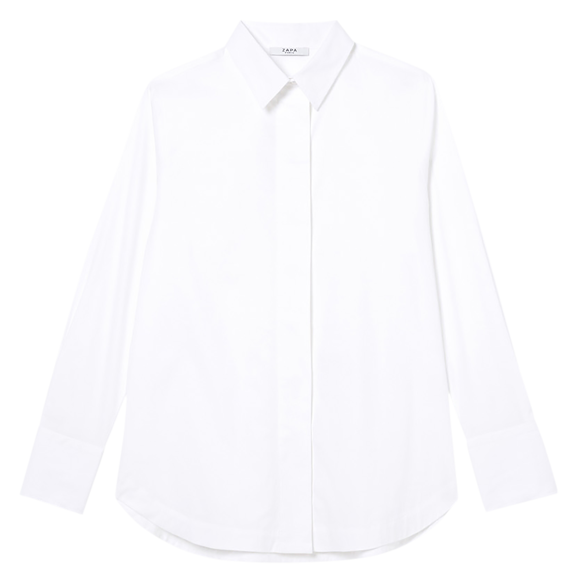 CLAY - Chemise droite en coton | Blanc