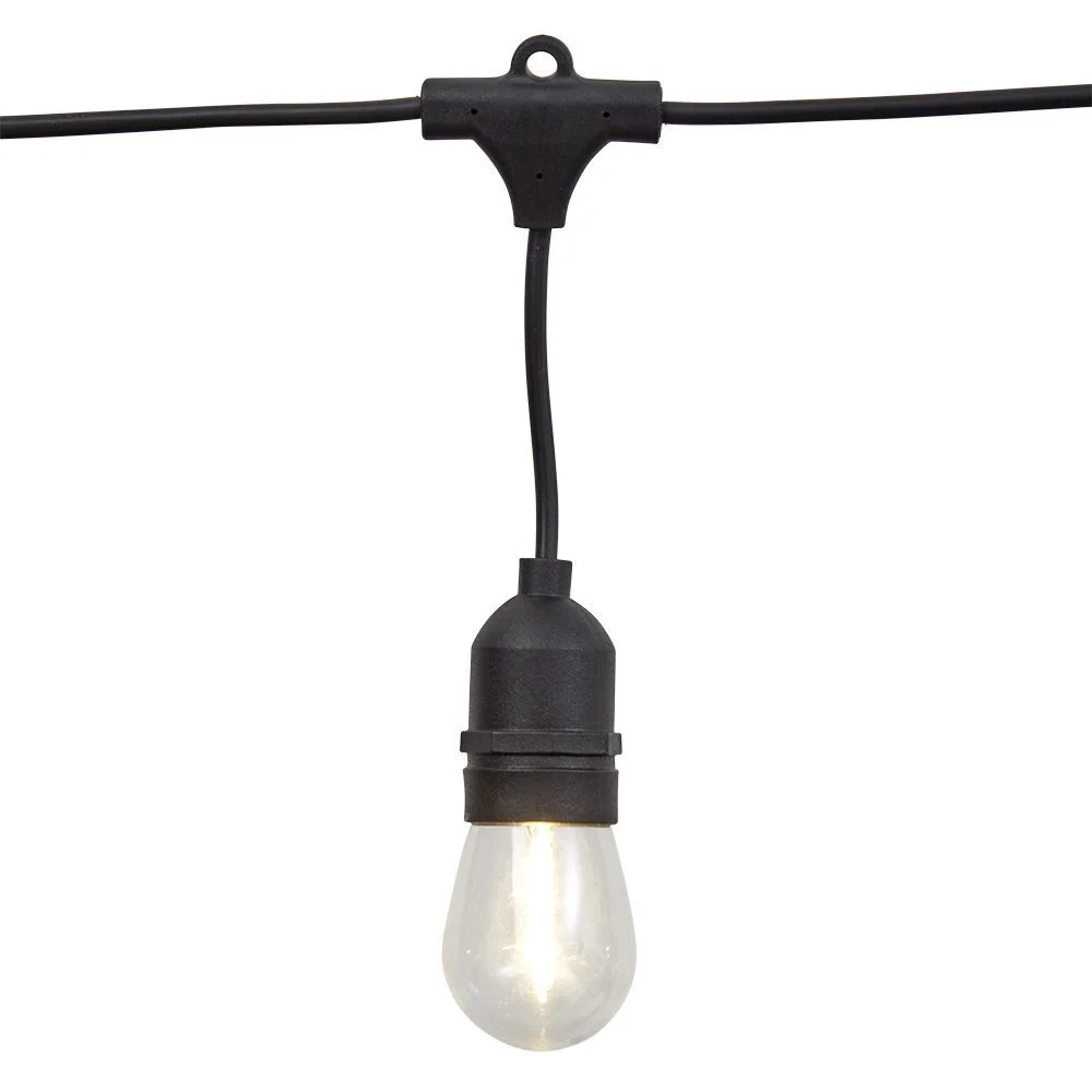 Guirlande électrique guinguette blanc chaud L.15 m