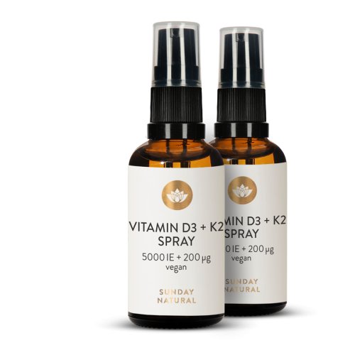 Sunday Natural Products  Vitamin D3+K25.000IE + 200µgSpray, vegan