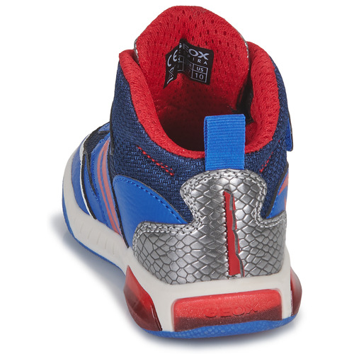 Geox - J INEK BOY D - Bleu / Rouge