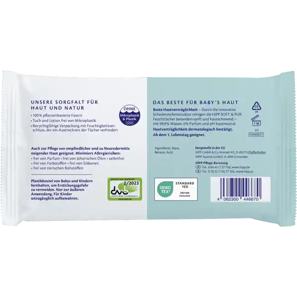 Babysanft Feuchttücher Mini Soft & Pur
