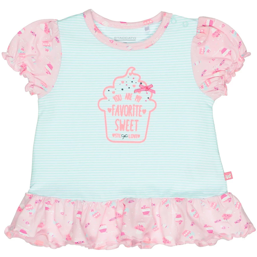 STACCATO Girls Tunika Streifen mint