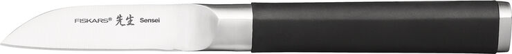 Fiskars SENSEI URTEKNIV, LIGE, 7CM Sort & sølv