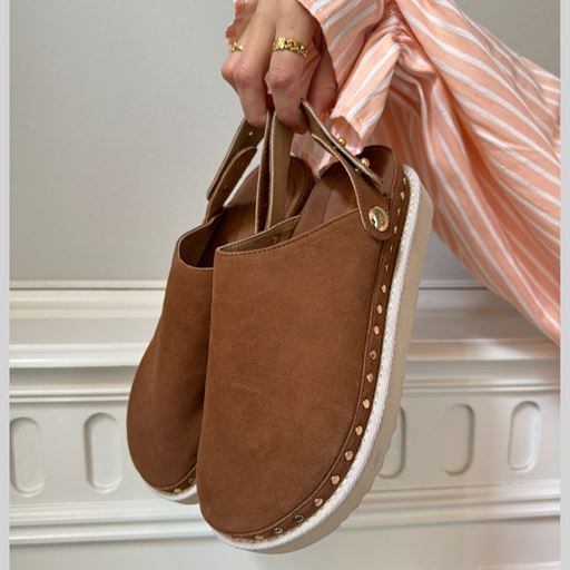 Copenhagen Shoes Live And Smile Mules, New Cognac, 40