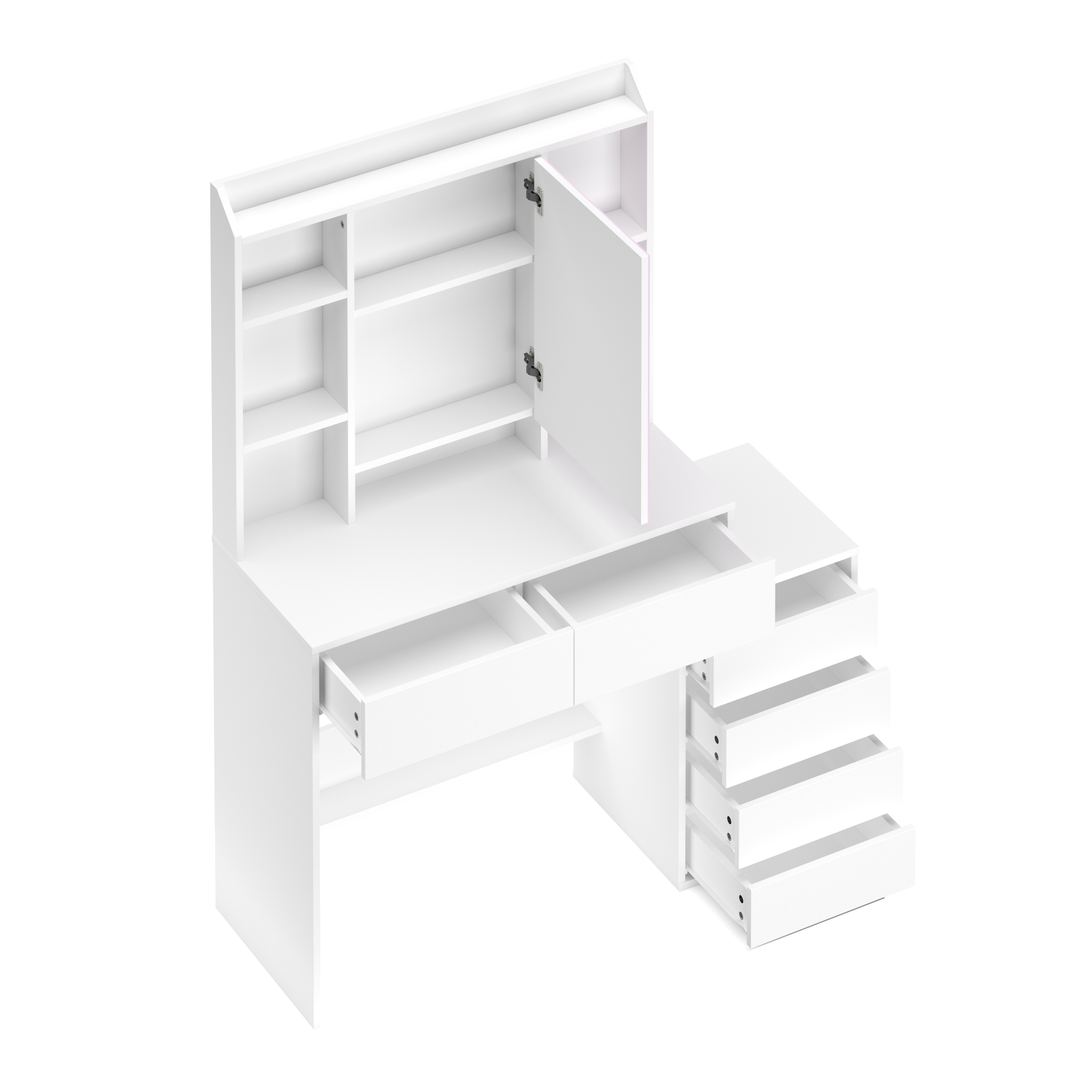 Schminktisch mit Licht MELIA weiss